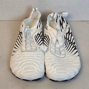 Barefoot Water Shoes Womens 38 White Black Quick Dry Swim Beach Minimalist Pool